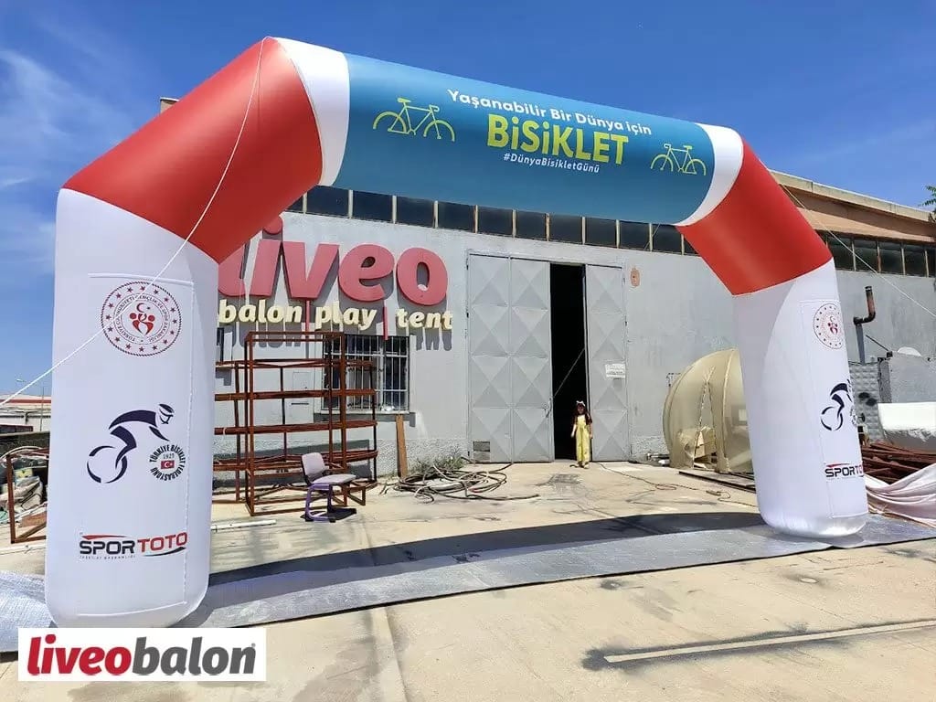 Bisiklet Turu Finish Balonu - 3