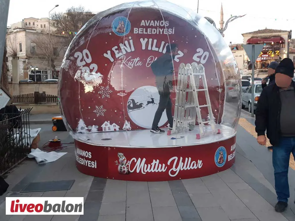Şişme Şeffaf Kar Küresi Avanos - 3