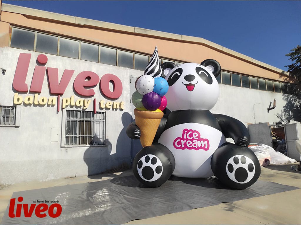 Şişme Panda Maketi