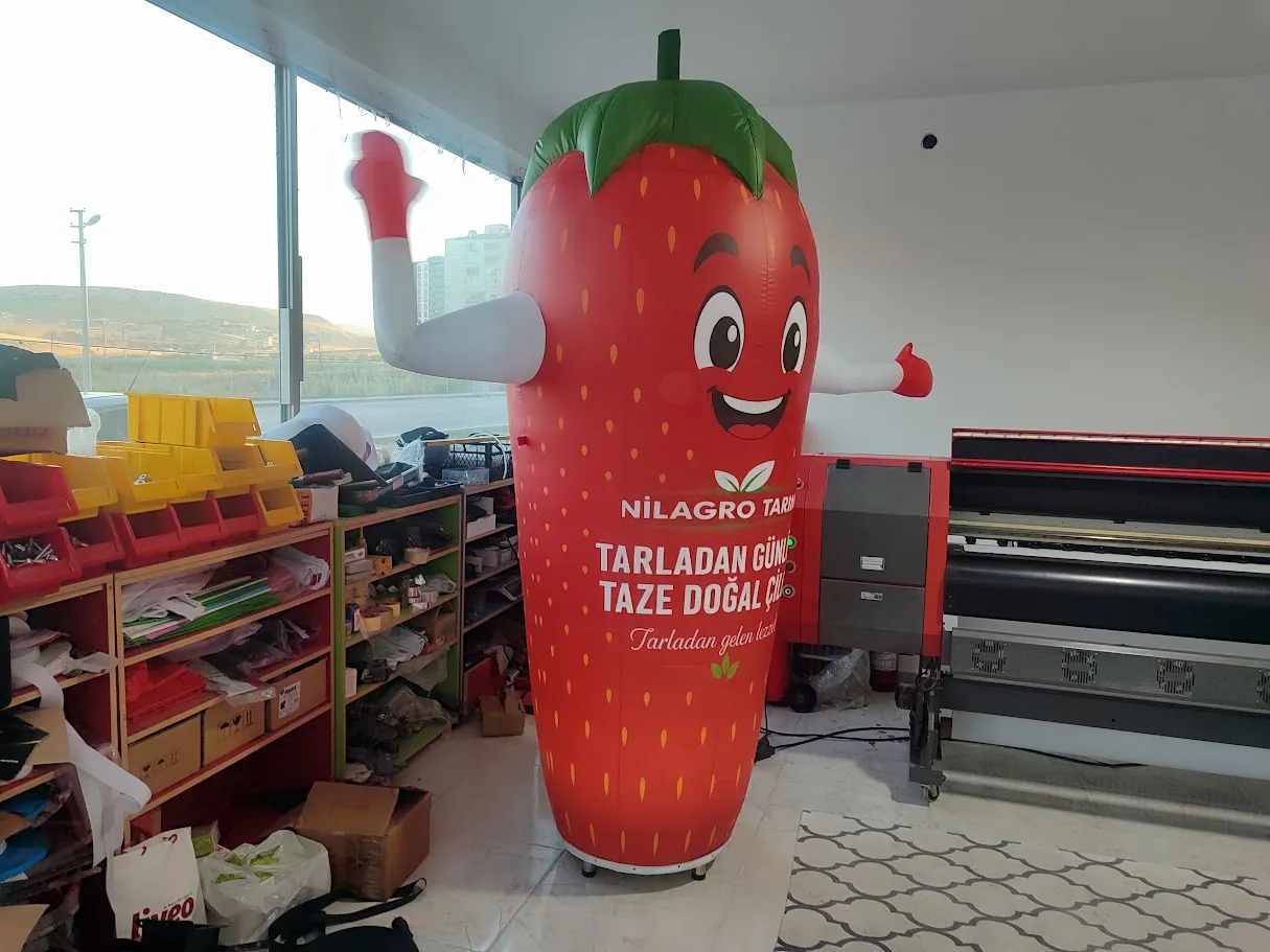 Şişme Çilek Gel Gel Balonu - 2